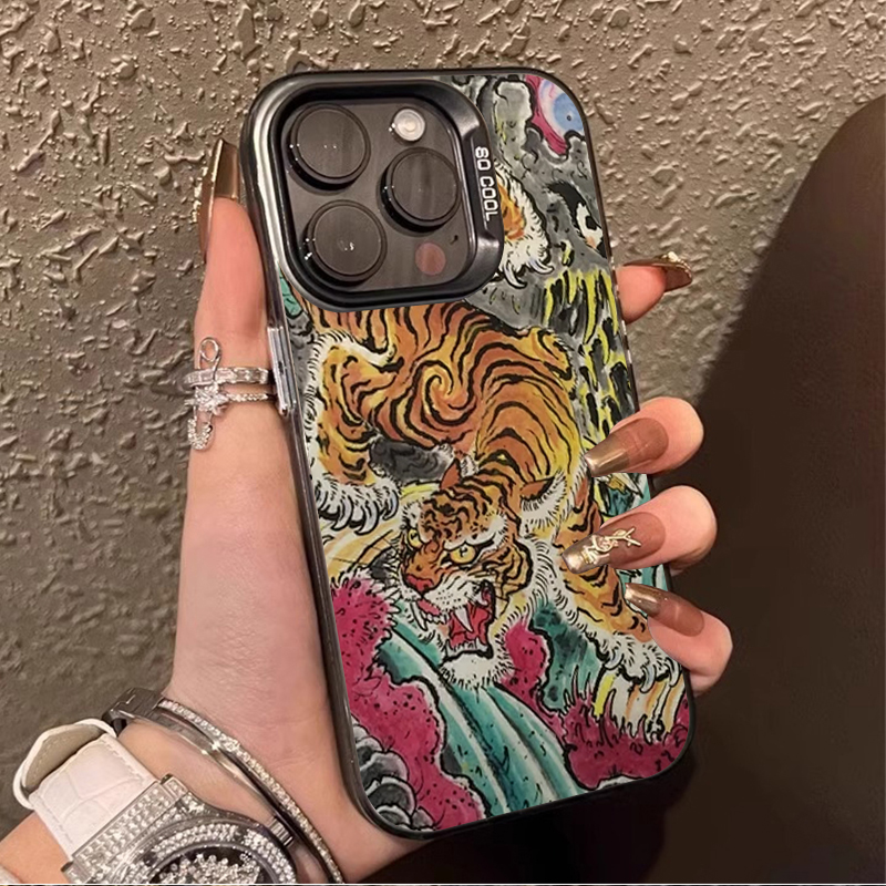 Phone Cases Near Me - Oriental Style Artistic Majestic Tiger Pattern