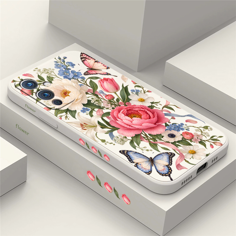 Phone Cases Oneplus - Flowers Butterflies Phone Case For OnePlus