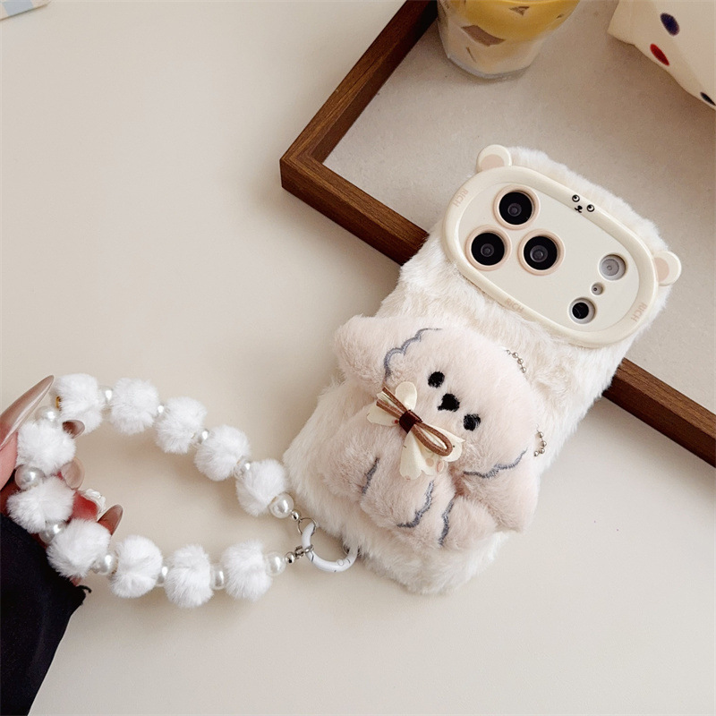 3D Cartoon Bowknot Puppy Warm  - огляд і ціна Phone Cases Iphone 17