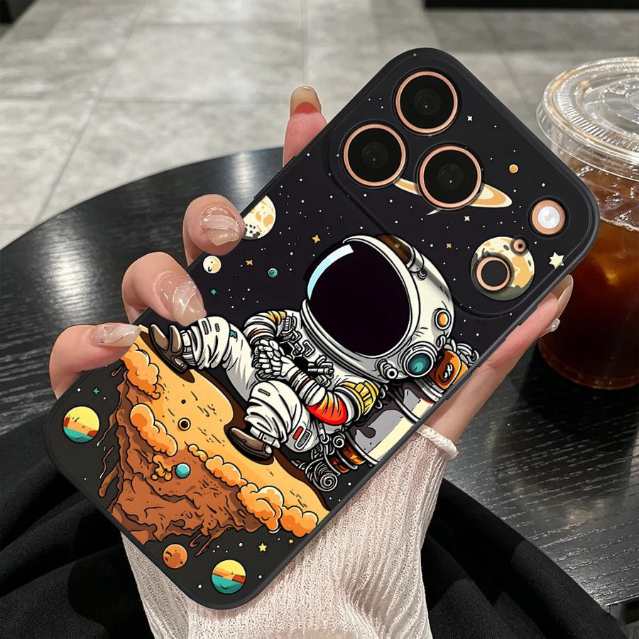 Planet Cartoon Astronaut Case  - огляд і ціна Phone Cases Near Me