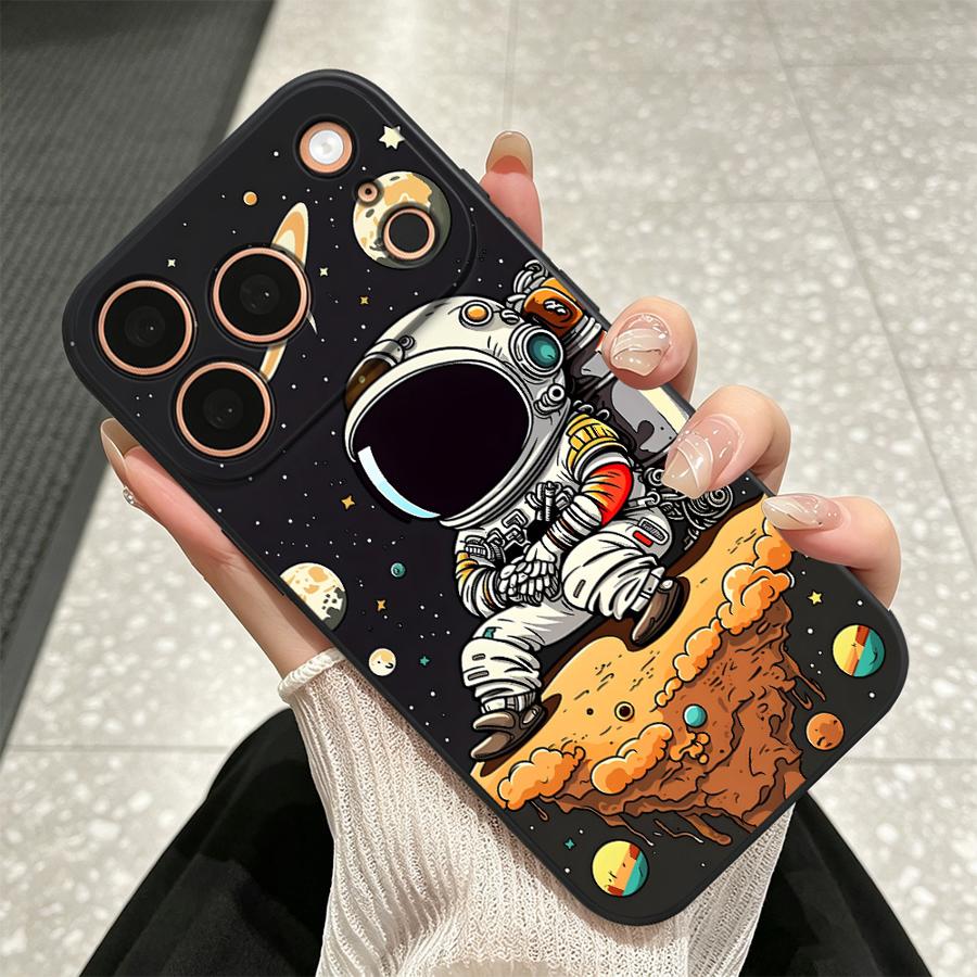 Planet Cartoon Astronaut Case  - огляд і ціна Phone Cases Near Me
