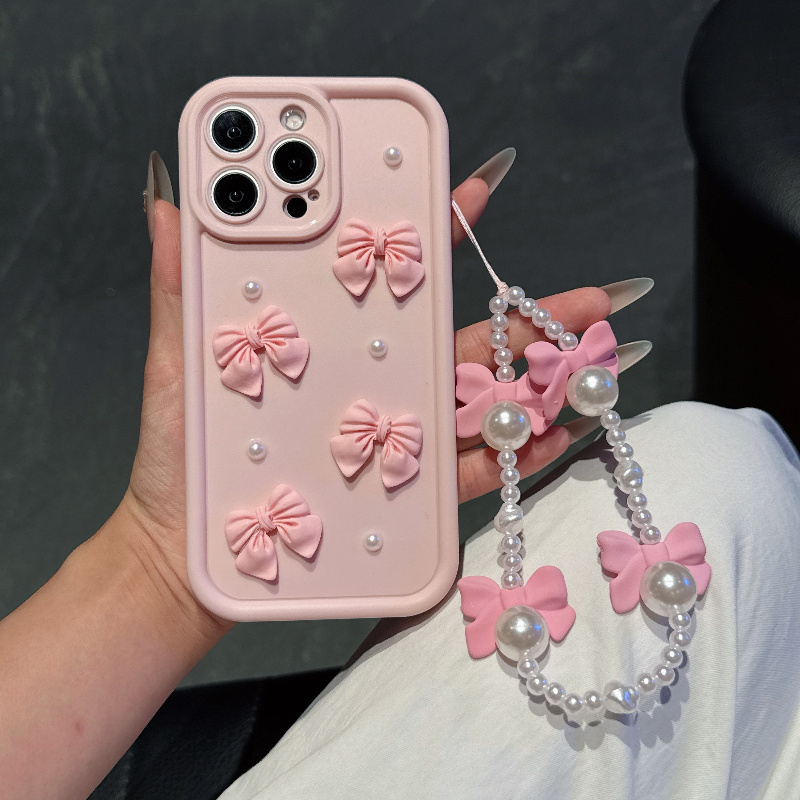 Pink Phone Case With Bowknot P - огляд і ціна Phone Cases With Charms