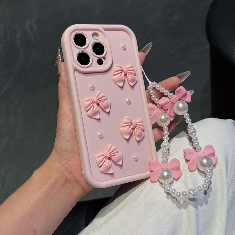 Pink Phone Case With Bowknot P - огляд і ціна Phone Cases With Charms