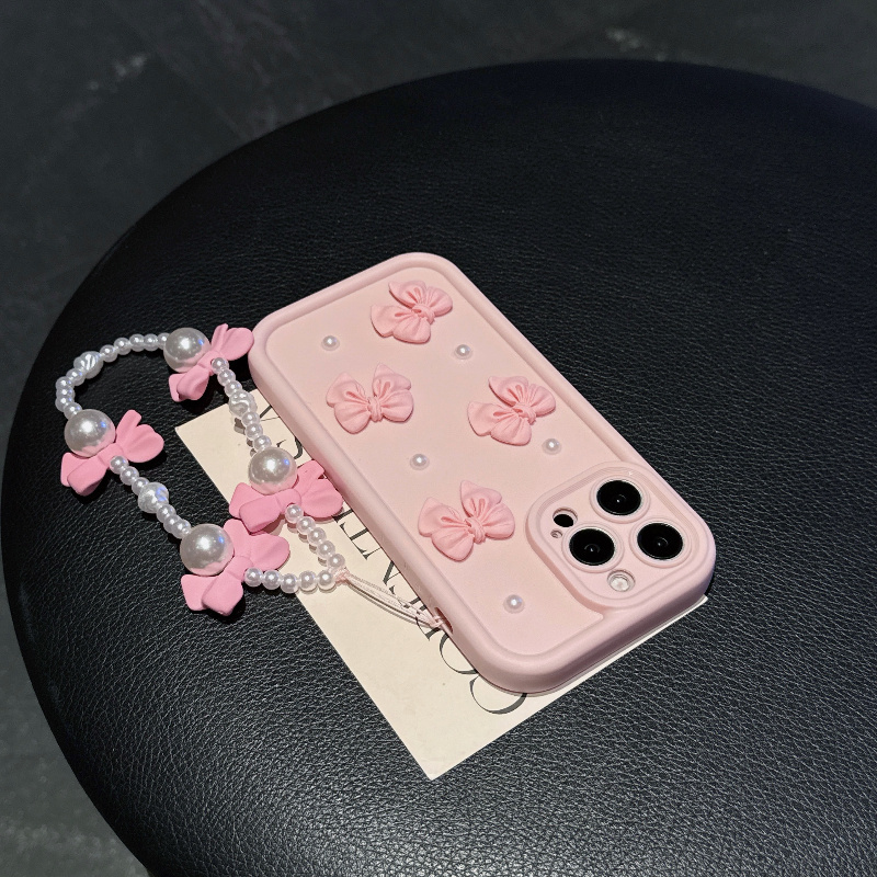 Pink Phone Case With Bowknot P - огляд і ціна Phone Cases With Charms