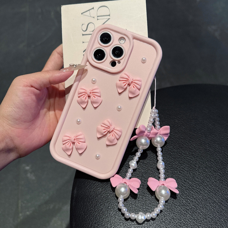 Pink Phone Case With Bowknot P - огляд і ціна Phone Cases With Charms