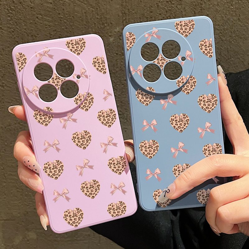 Leopard Print Hearts Bow Soft  - огляд і ціна Phone Cases Oneplus