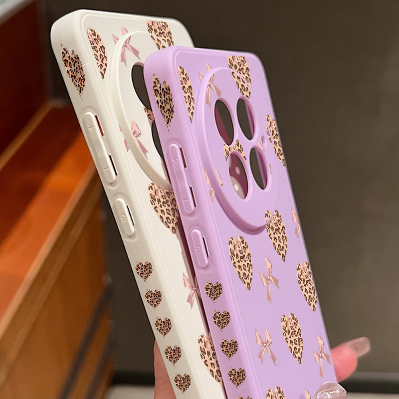 Leopard Print Hearts Bow Soft  - огляд і ціна Phone Cases Oneplus