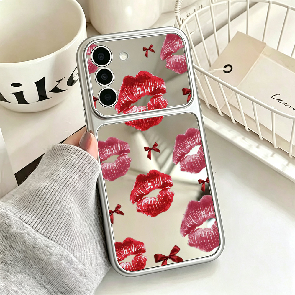 Bow Red Lips Pattern Mirror Ph - огляд і ціна Phone Cases For Samsung