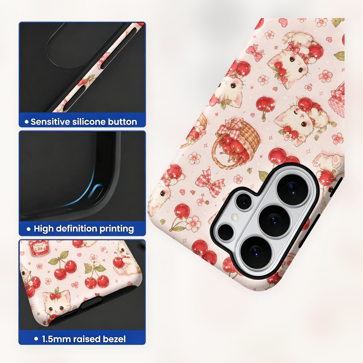 Cute Kitten Cherry Pattern 2-i - огляд і ціна Phone Cases Galaxy A17