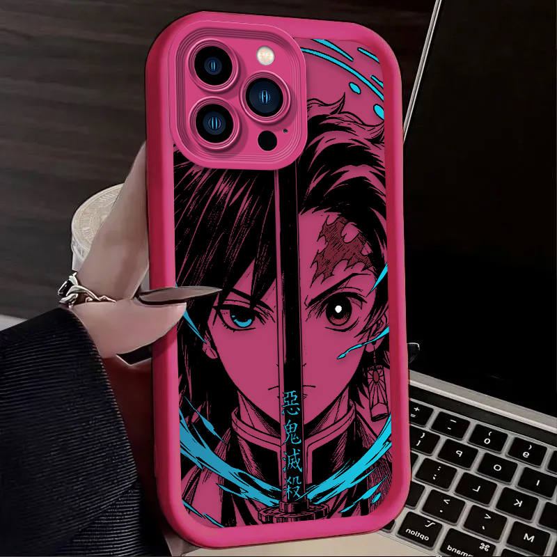 Demon Slayer Split Half Face A - огляд і ціна Phone Cases Near Me