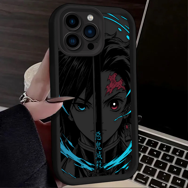 Demon Slayer Split Half Face A - огляд і ціна Phone Cases Near Me