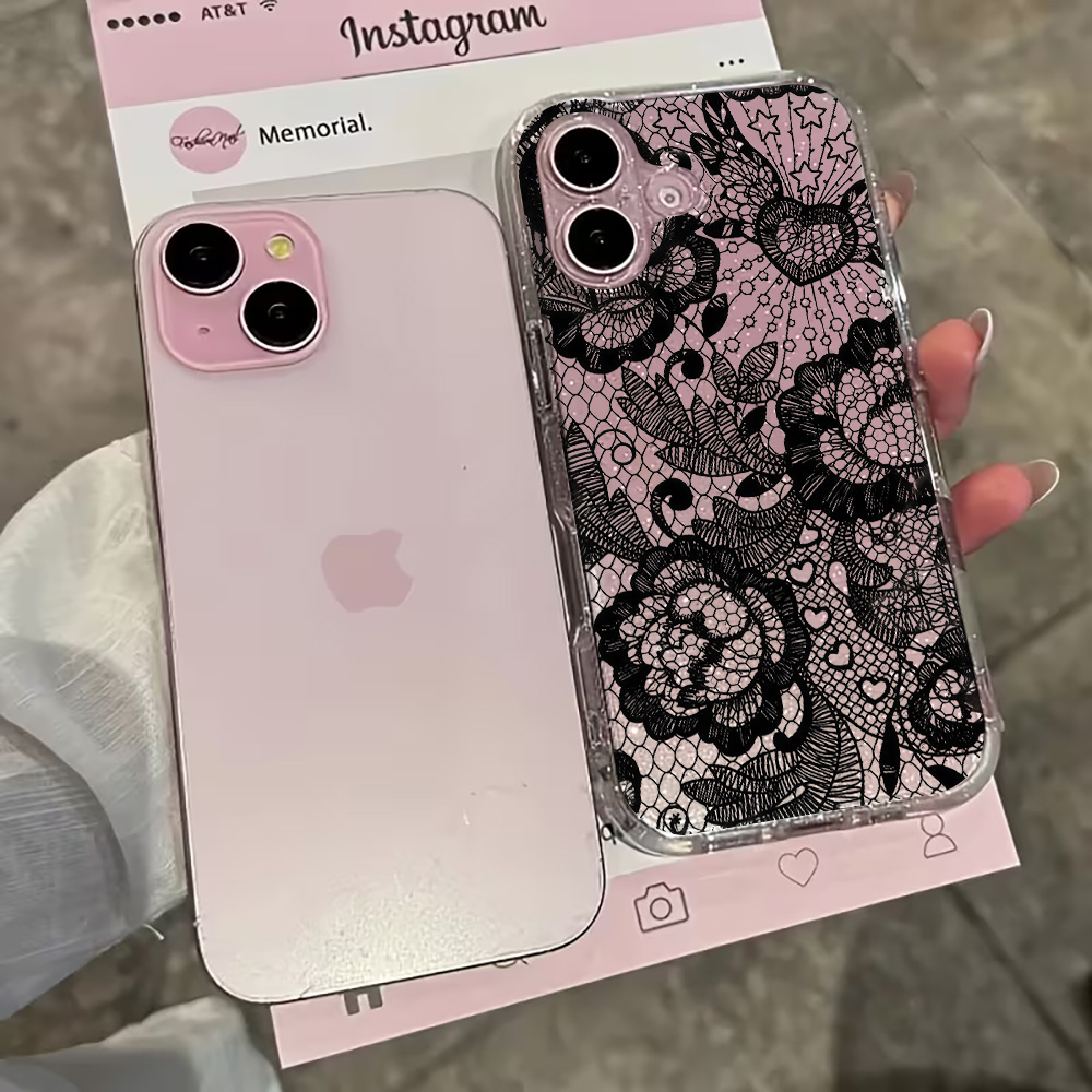 Lace Flowers INS Clear Phone C - огляд і ціна Phone Cases Arc