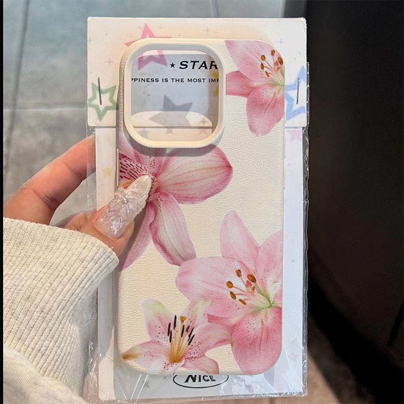 Pink Lily Lychee Texture Phone - огляд і ціна Phone Cases Samsung S23