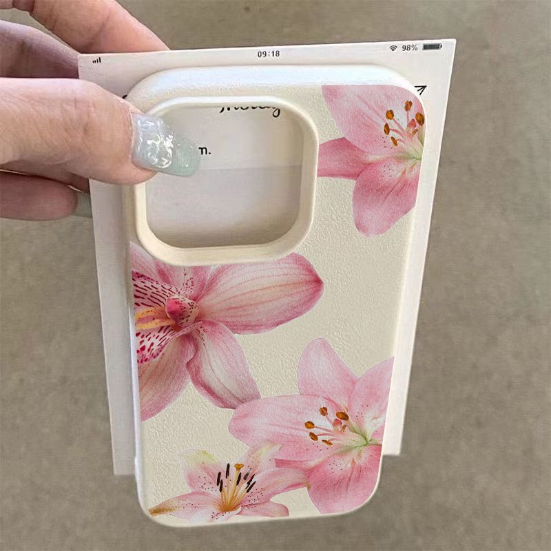 Pink Lily Lychee Texture Phone - огляд і ціна Phone Cases Samsung S23