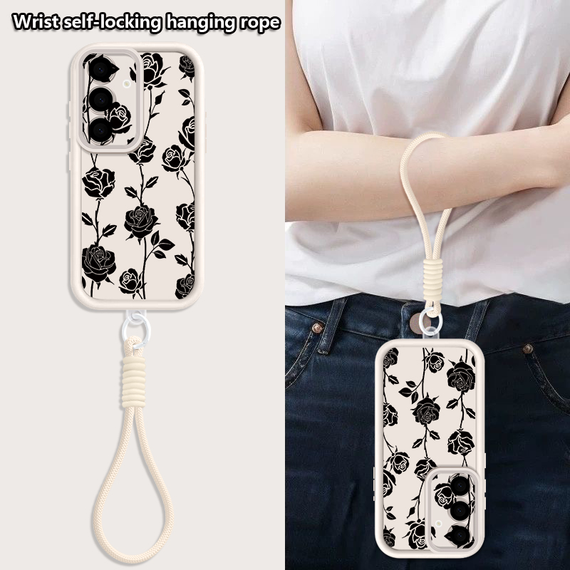 Flower Pattern Lanyard Phone C - огляд і ціна Phone Cases Galaxy A17
